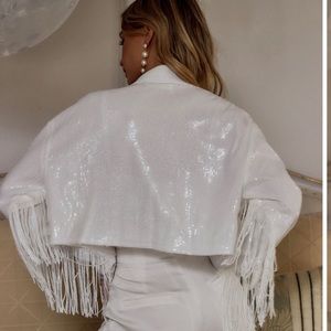 White Sequin Jacket